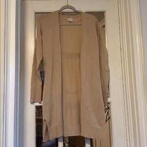 a new day Women's Beige Open Front Cardigan